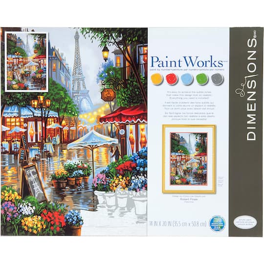 Dimensions&#xAE; PaintWorks&#x2122; Paint-by-Number Kit, Springtime in Paris